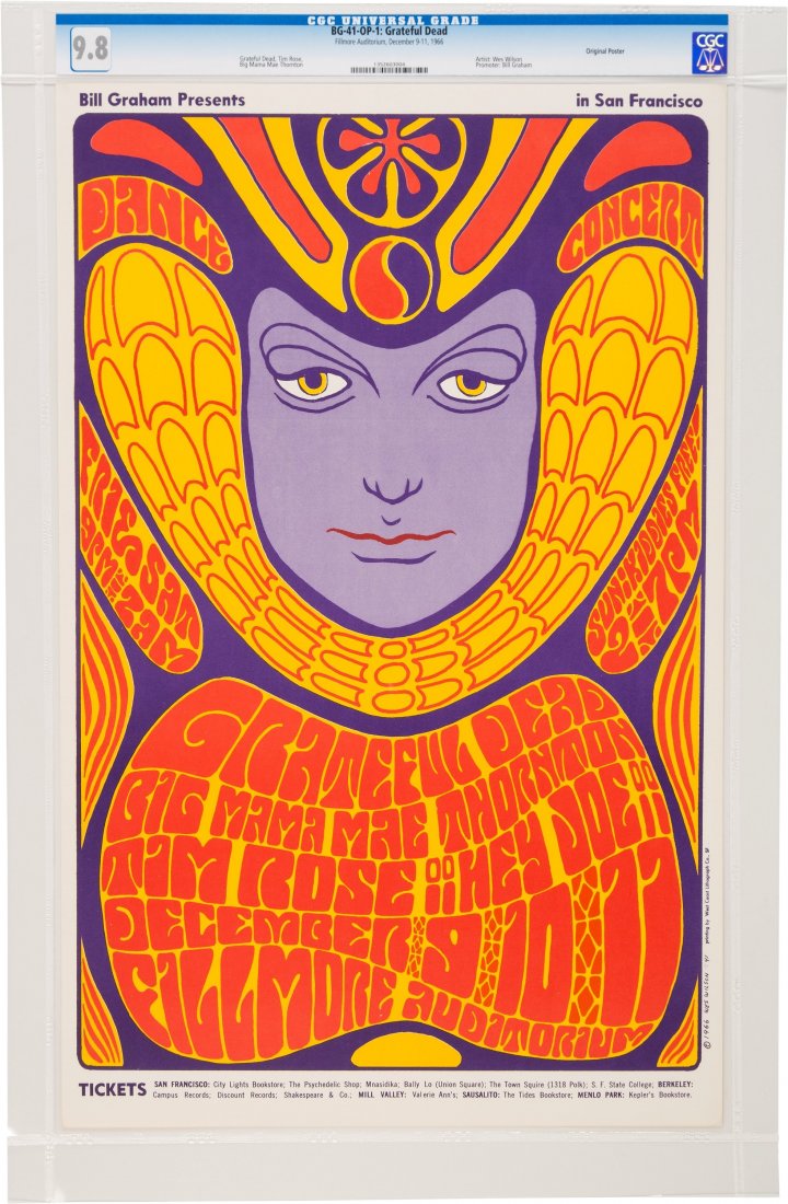 Grateful Dead Fillmore Auditorium Concert Poster (1 of 2)