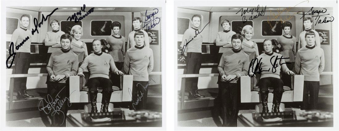 A Pair of Cast-Signed Black and White Photograph (1 of 1)