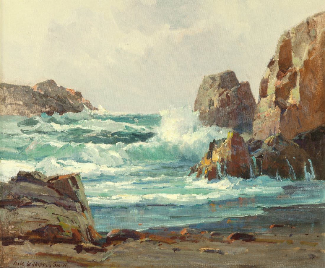 Jack Wilkinson Smith (American, 1873-1949) Calif: Jack Wilkinson Smith (American, 1873-1949)California CoastOil on canvas