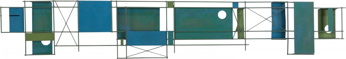 Peter Pepper (American, 20th Century) Wall Sculp: Peter Pepper (American, 20th Century) Wall Sculpture, circa 1955 Polychrome p