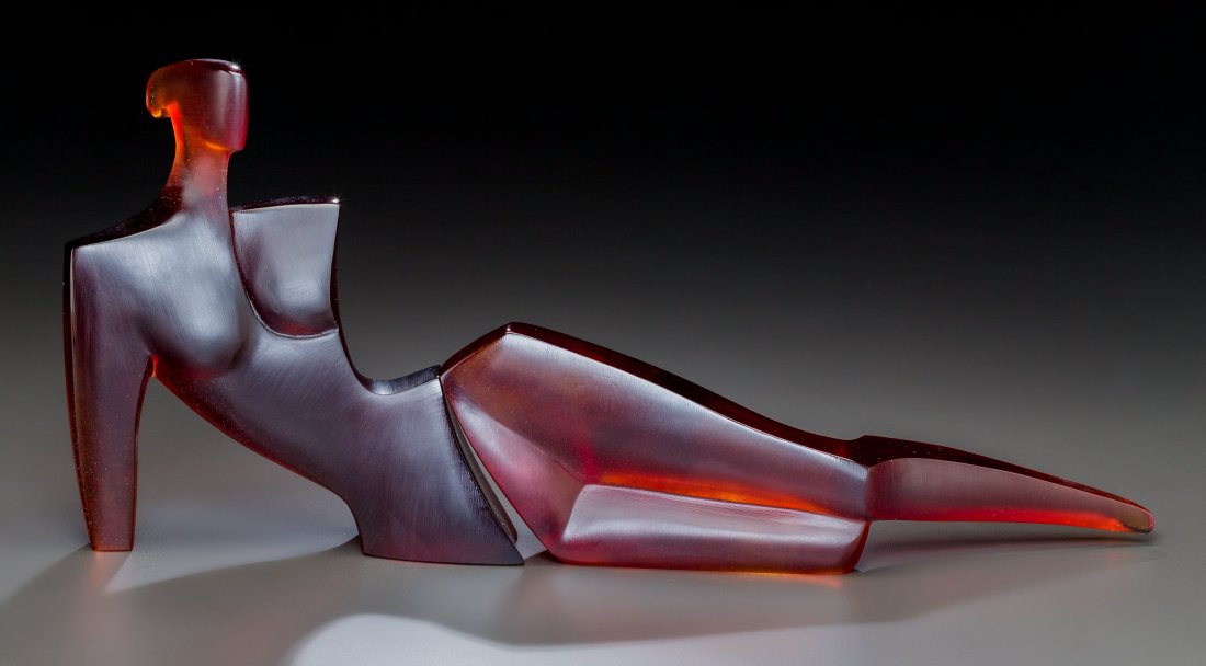 Limited Edition Daum Pate-de-Verre Glass Figure : Limited Edition Daum Pate-de-Verre Glass Figure by Annette Jalilova: L' Inseparable