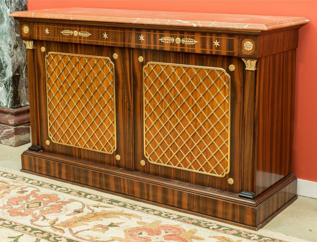 A Gilt Bronze Mounted Rosewood Empire-Style Credenza 40 (1 of 2)