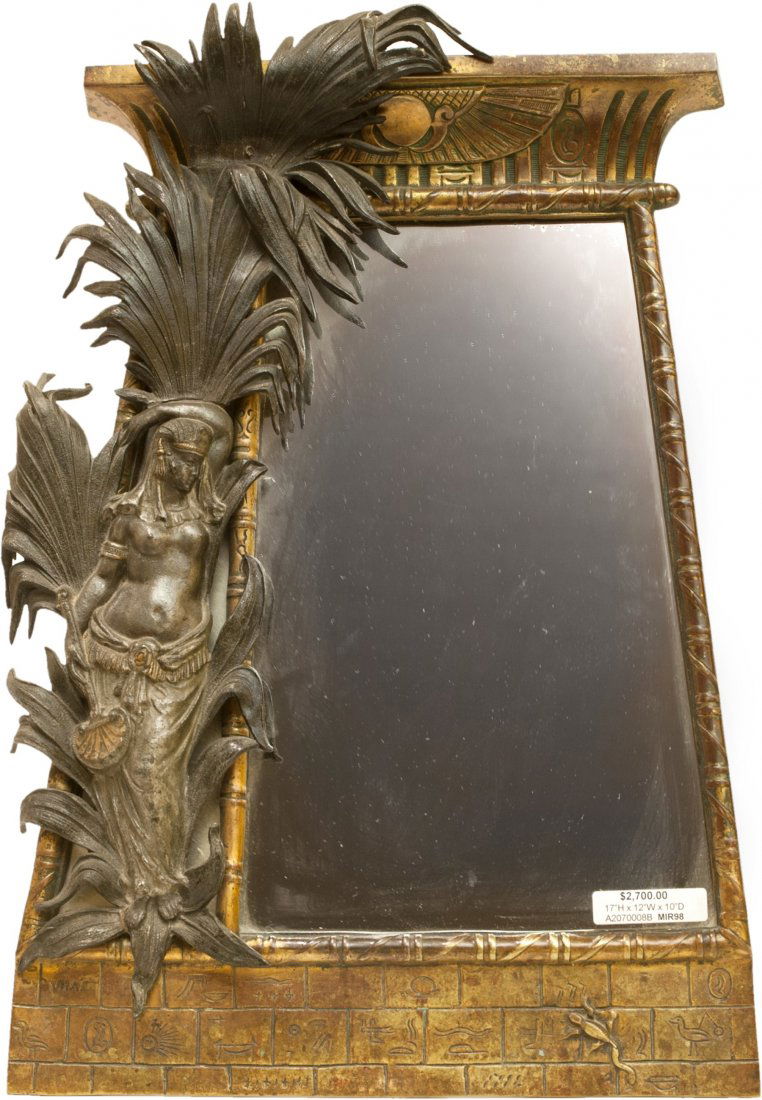 An Art Deco Egyptian Revival-Style Patinated Bronze Eas (1 of 1)