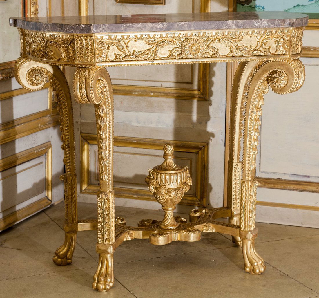 A Pair of Balaton Collection Régence-Style Giltwood Con (1 of 2)