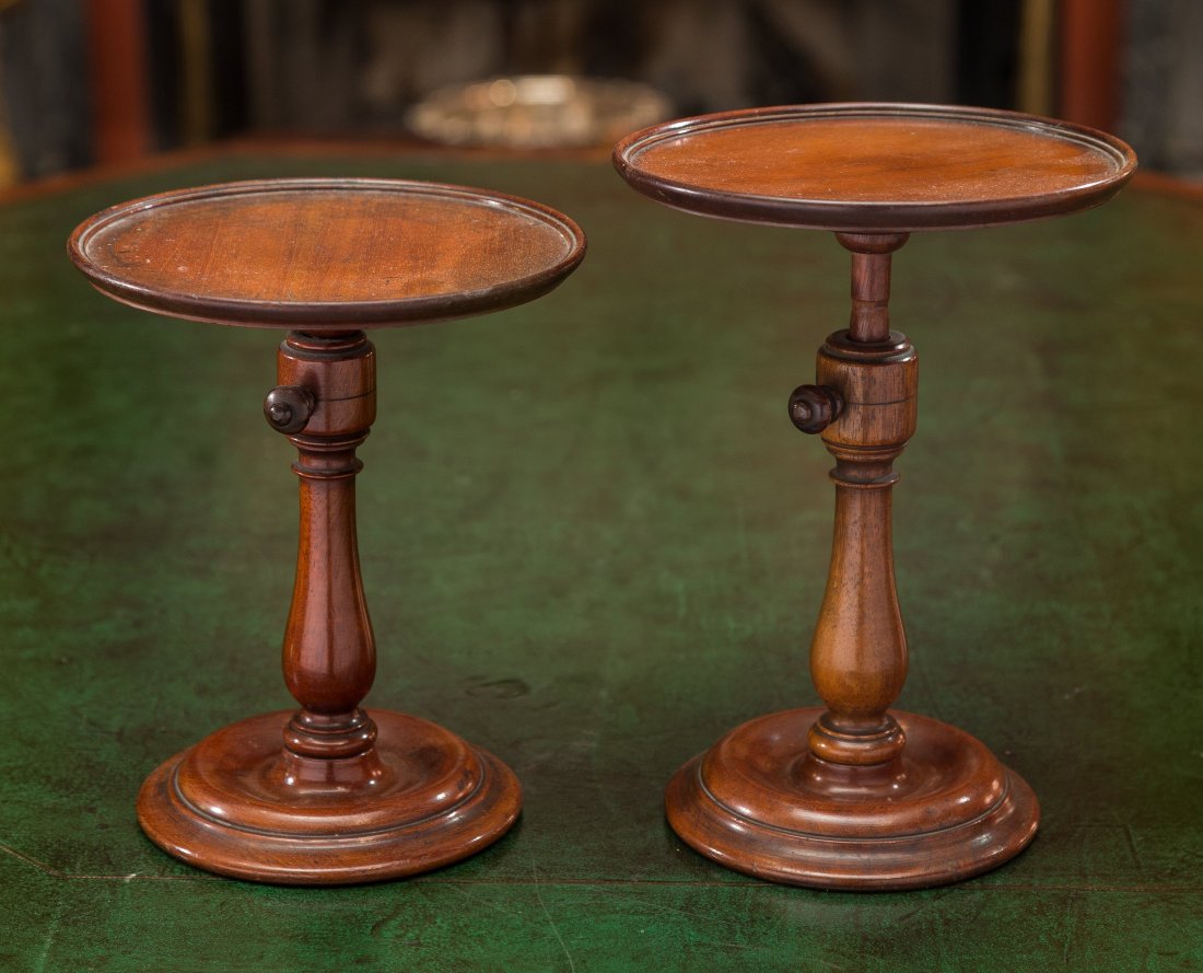 Two English Carved Mahogany Wig Stands, 19th century 8- (1 of 1)