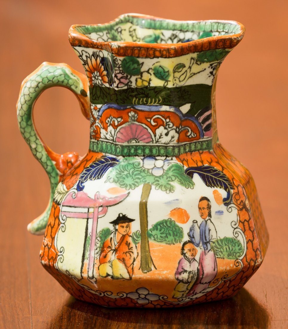 A Mason's Ironstone Transferware Cream Pitcher, circa 1 (1 of 1)