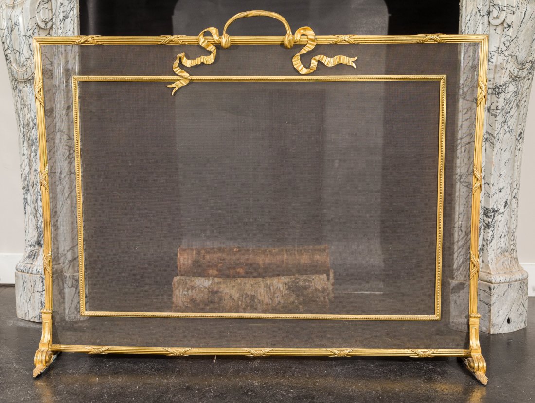 A Louis XV-Style Gilt Bronze Firescreen, 20th century 2 (1 of 1)