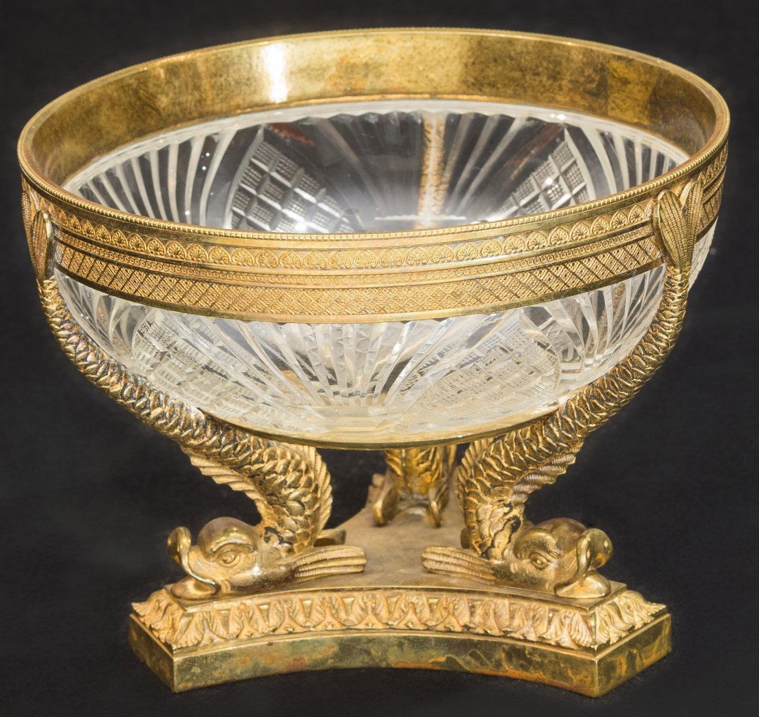 A French Empire-Style Cut-Glass and Gilt Bronze-Mounted (1 of 1)