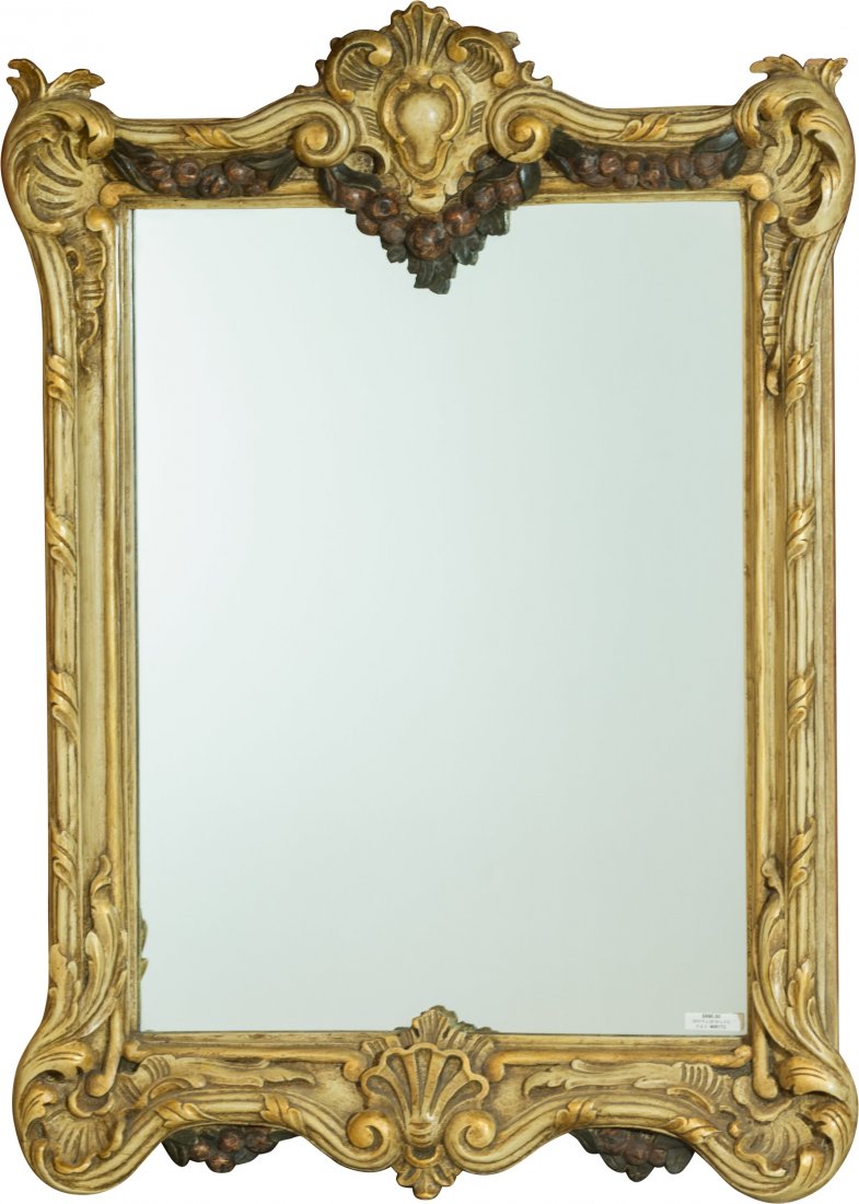 An Italian Rococo-Style Polychrome Painted Wood Frame, (1 of 1)
