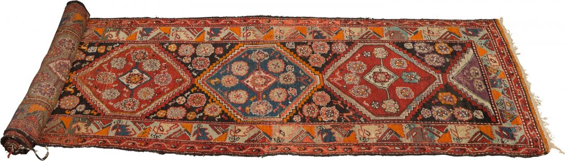 An Oriental Wool Runner Rug 38 w x 180 l inches (96.5 x (1 of 1)