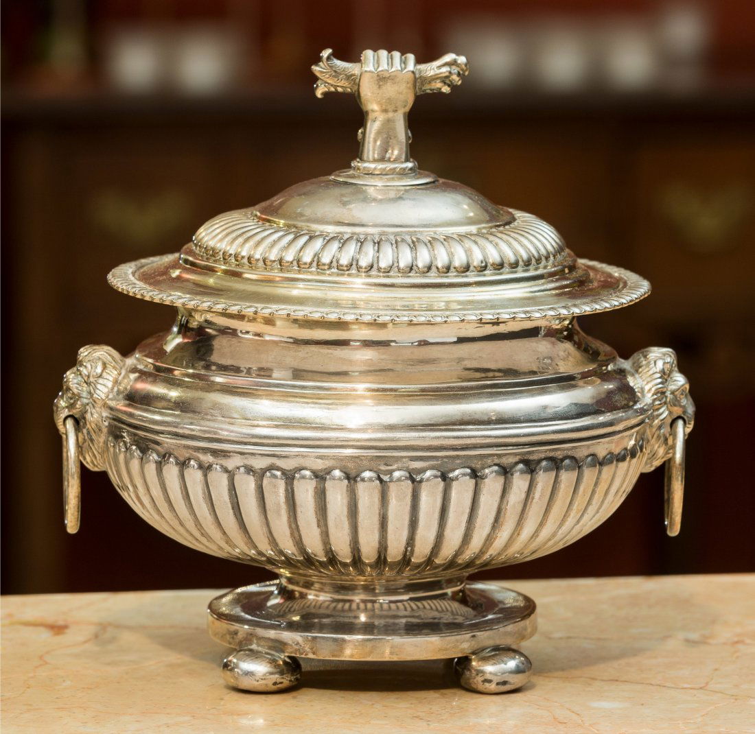 A George Glossop & Co. George III-Style Silver-Plated C (1 of 2)
