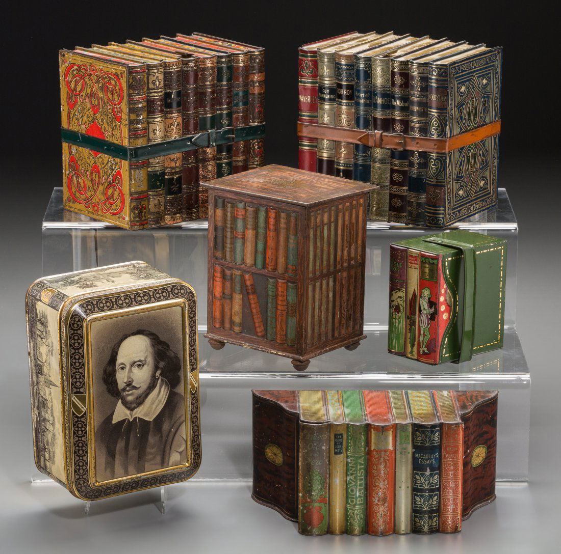 Six Book-Form Biscuit Tins, early 20th century 6 (1 of 2)