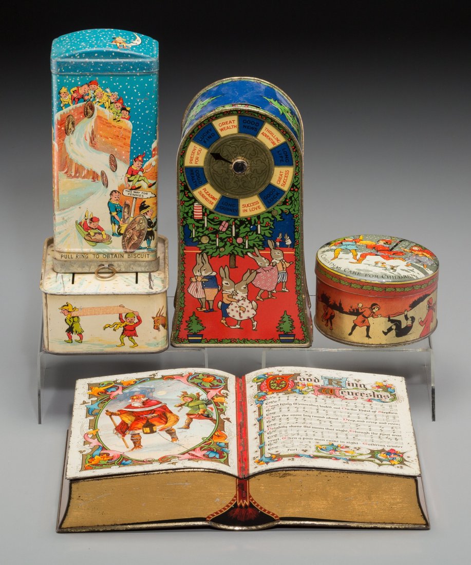 Four Christmas-Themed Biscuit Tins: Coin Fortune (1 of 2)