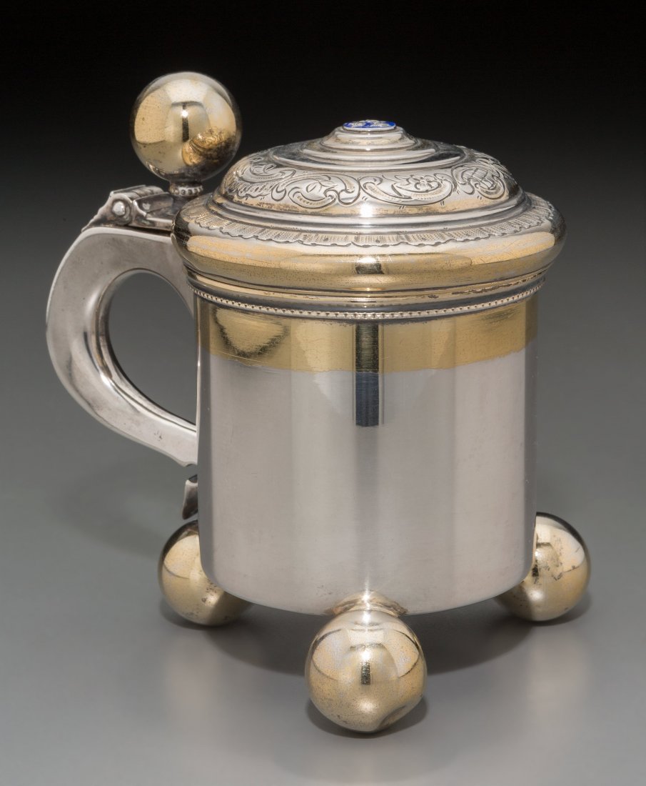 A Swedish Partial Gilt Silver and Enameled Minia (1 of 3)