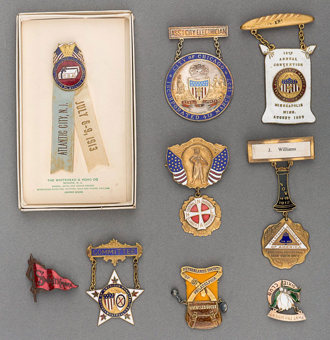A Group of Enameled Badges and Medals, 19th/20th (1 of 2)