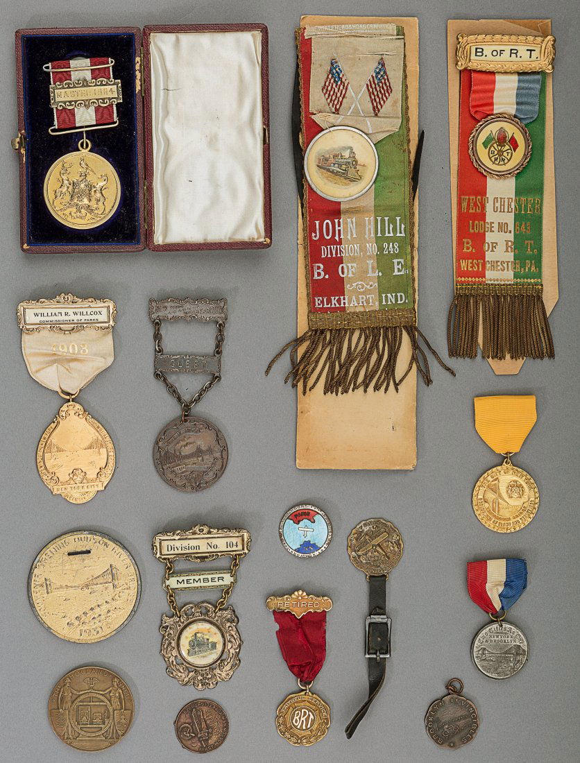 A Group of Transportation Related Exonumia and B (1 of 2)