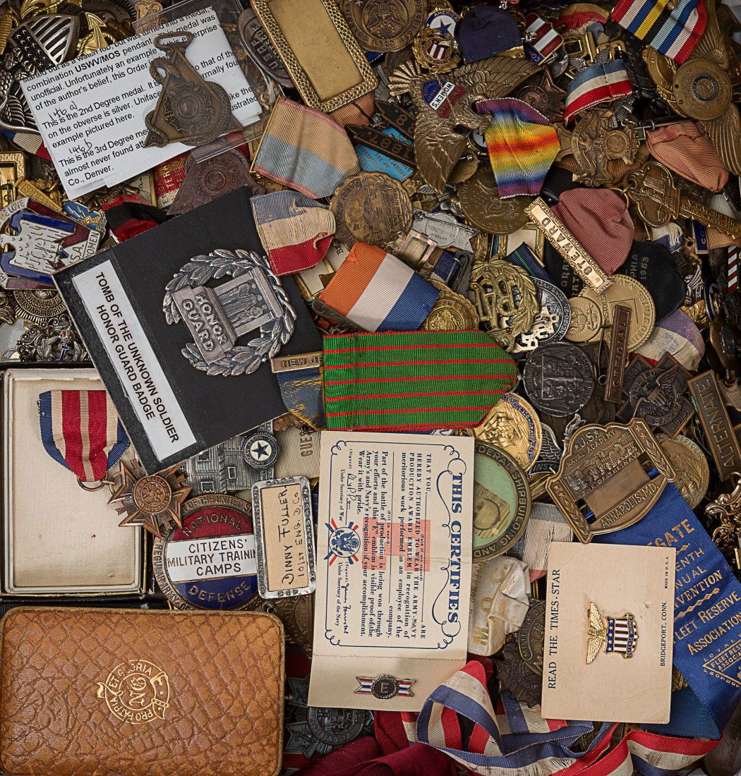 A Large Lot of United States Military Badges and (1 of 1)