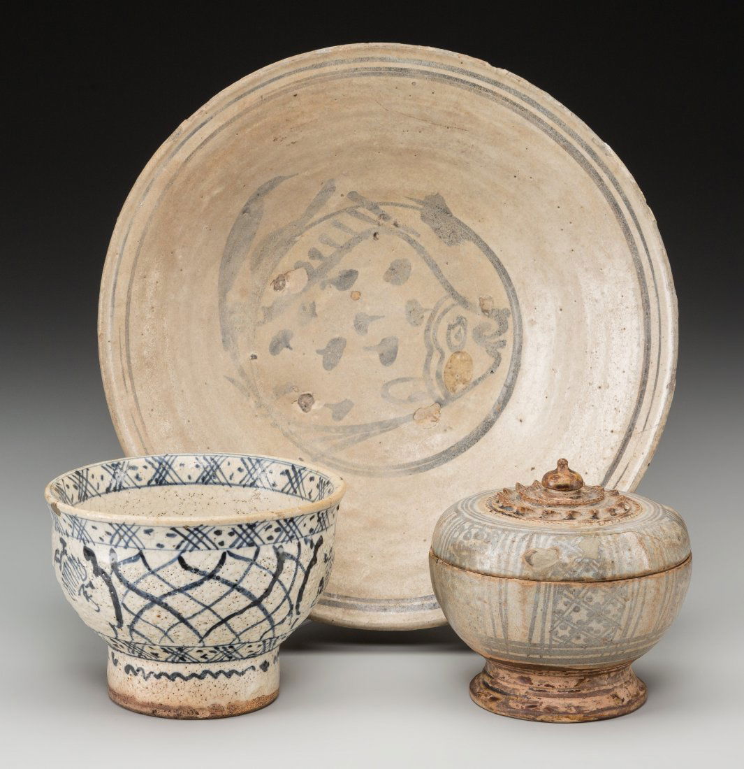 Three Early Asian Ceramic Vessels including Anna (1 of 3)