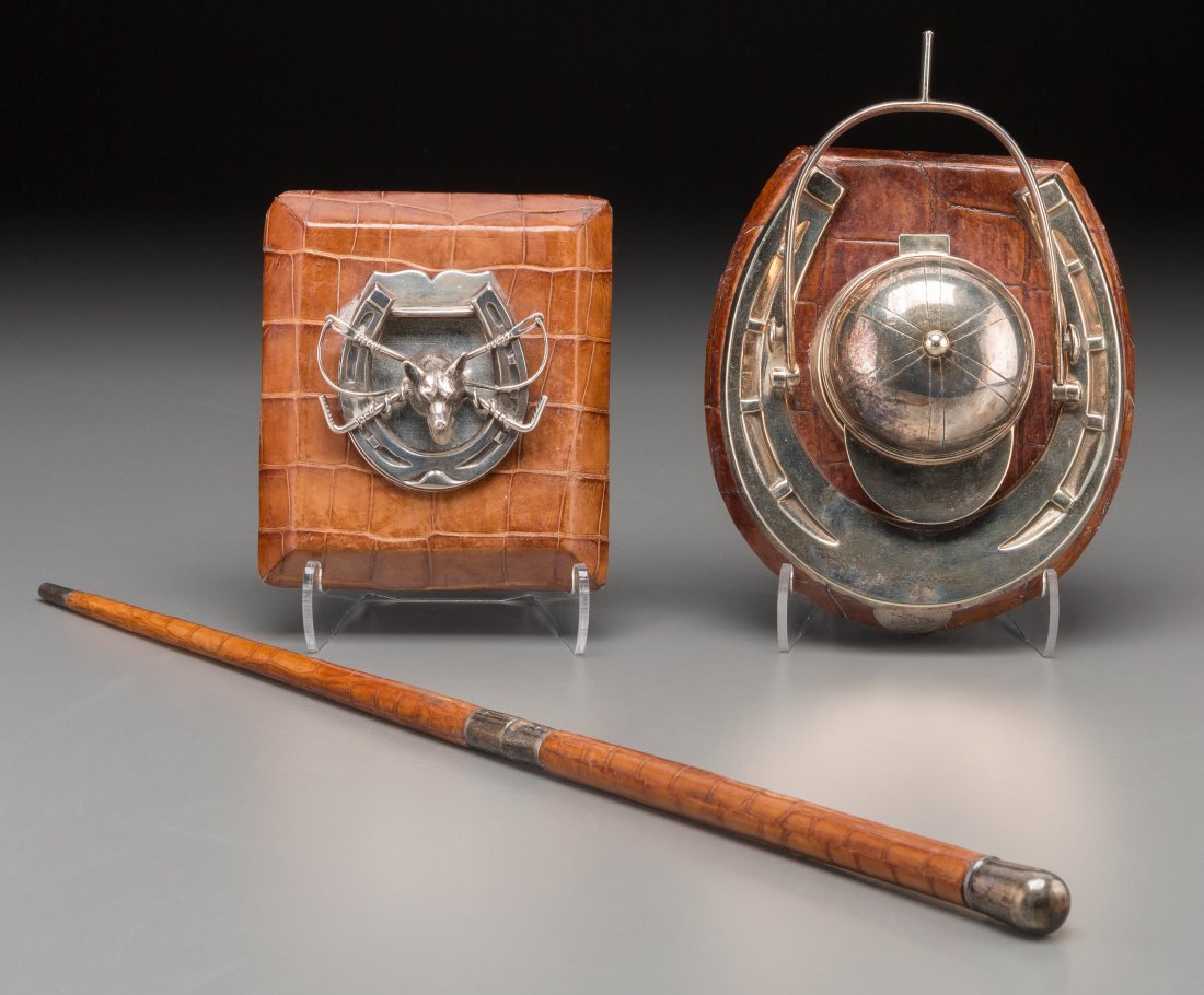 Three Alligator Leather, Silver-Plated, and Silv (1 of 2)