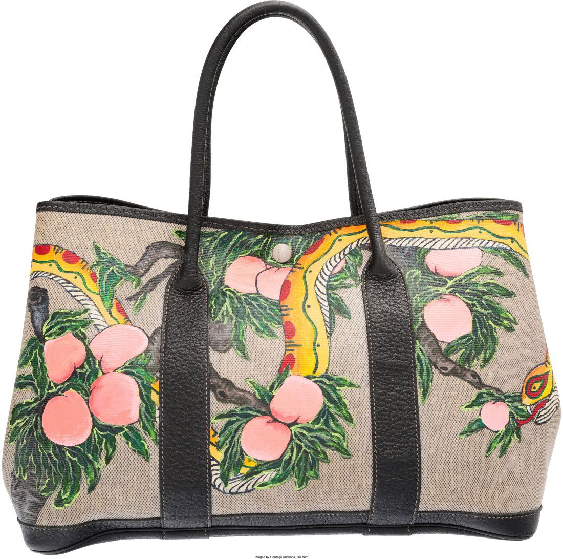 Hermes Customized Ebene Negonda Leather & Toile (1 of 4)