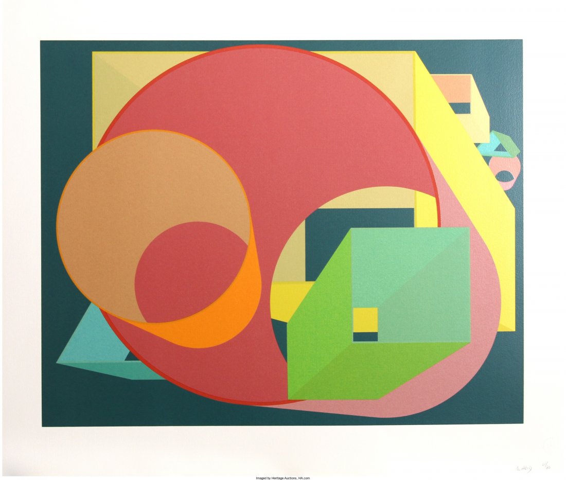 Al Held (American, 1928-2005) Scholes I, 1991 Si: Al Held (American, 1928-2005)Scholes I, 1991Silkscreen in colors23-1/4