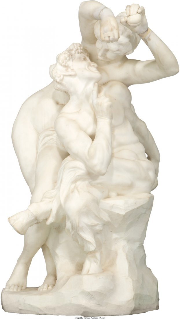 Joseph Marie Thomas Lambeaux (Belgian, 1852-1908: Joseph Marie Thomas Lambeaux (Belgian, 1852-1908)L'Ivresse et l'amourMarble