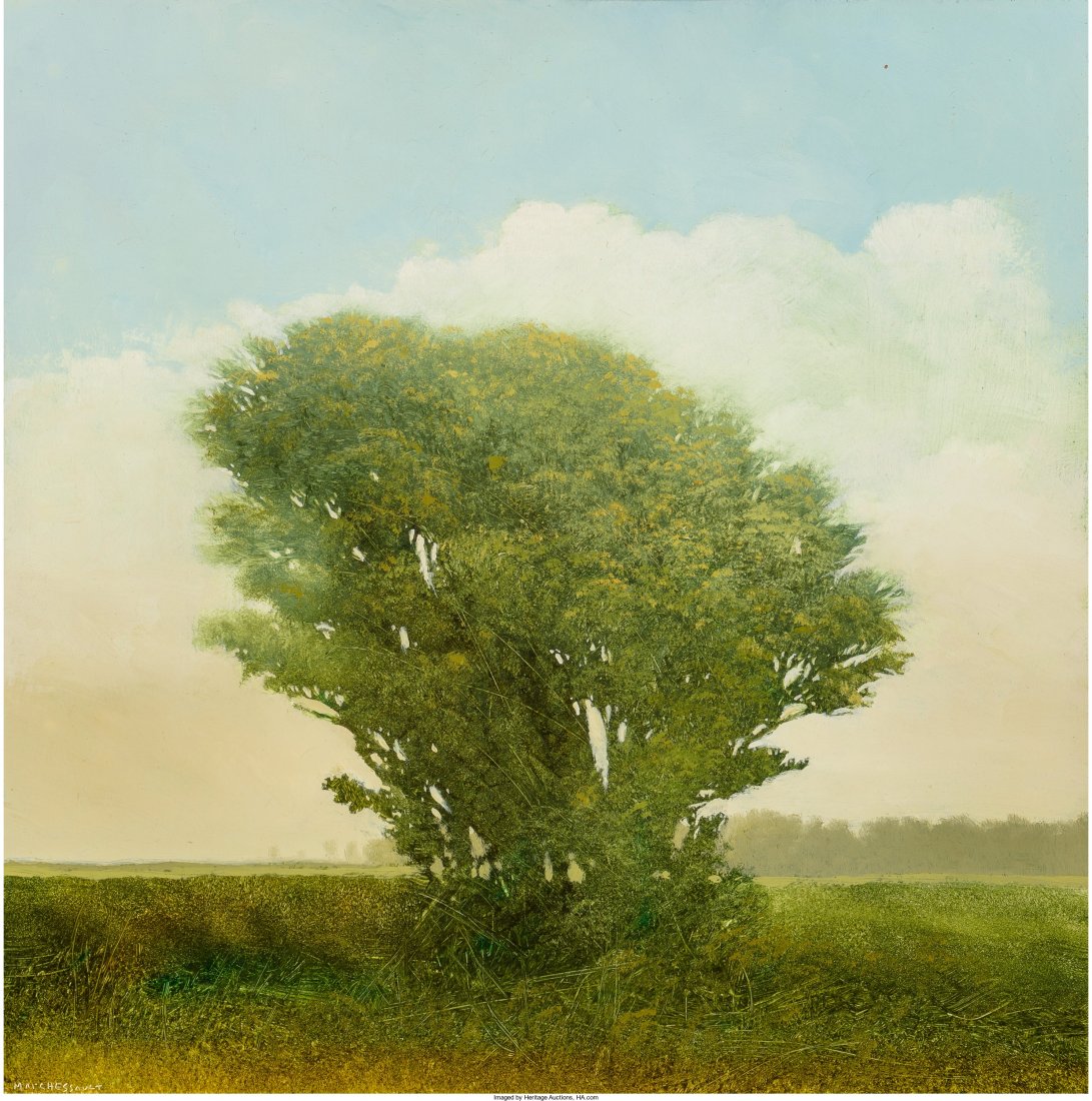 Robert Marchessault (Canadian, b. 1953) Spring T: Robert Marchessault (Canadian, b. 1953) Spring Tree Oil on panel 12 x 12 i
