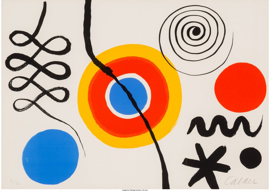 Alexander Calder (American, 1898-1976) Untitled: Alexander Calder (American, 1898-1976)UntitledLithograph in colors on wove