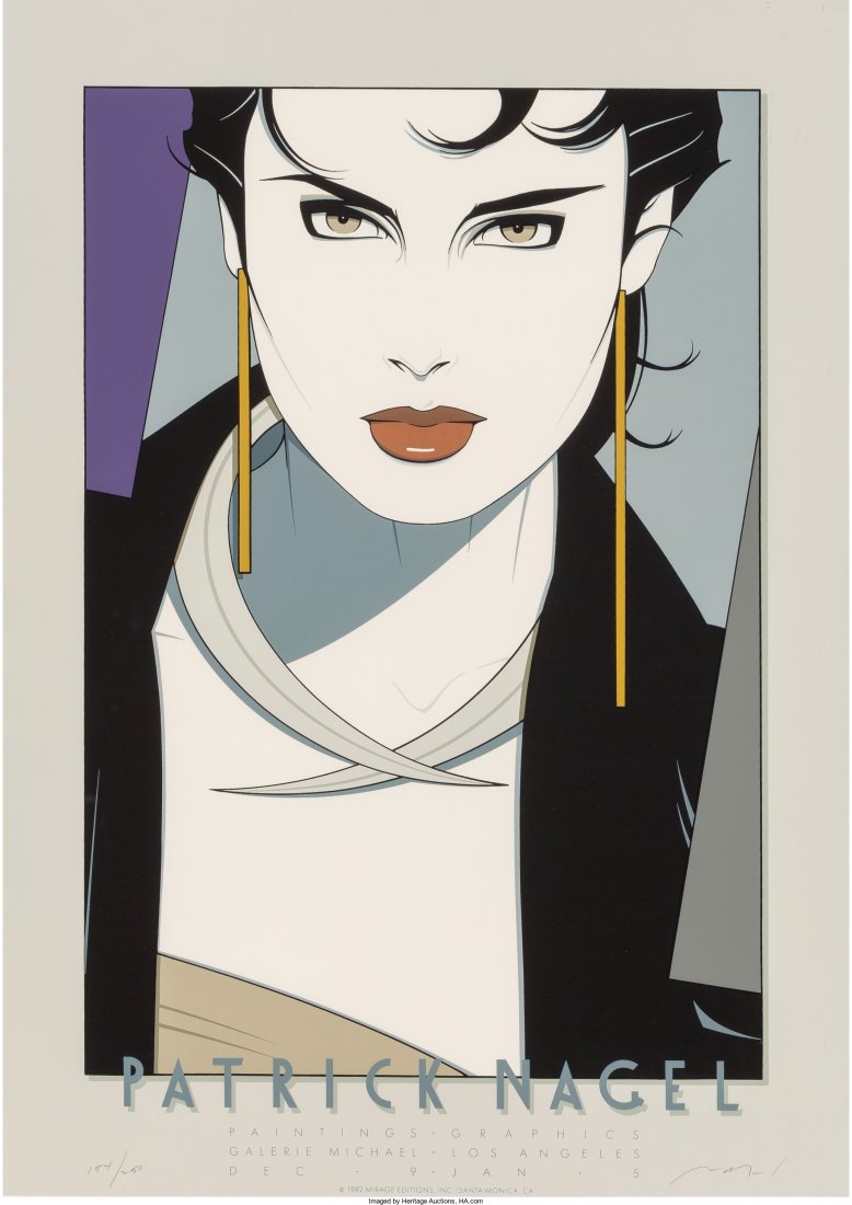Patrick Nagel (American, 1945-1984) Galerie Mich: Patrick Nagel (American, 1945-1984)Galerie Michael Poster, 1982Lithograph i