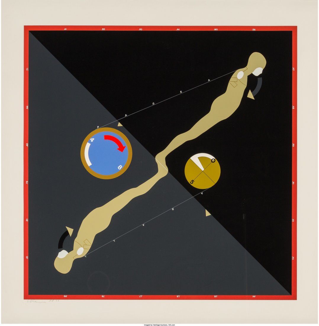 Ernest Trova (American, 1927-2009) Form and Refl: Ernest Trova (American, 1927-2009)Form and Reflection, 1977Screenprint in c