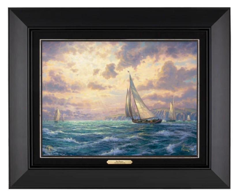 New Horizons Black Framed Canvas by Kinkade (1 of 1)