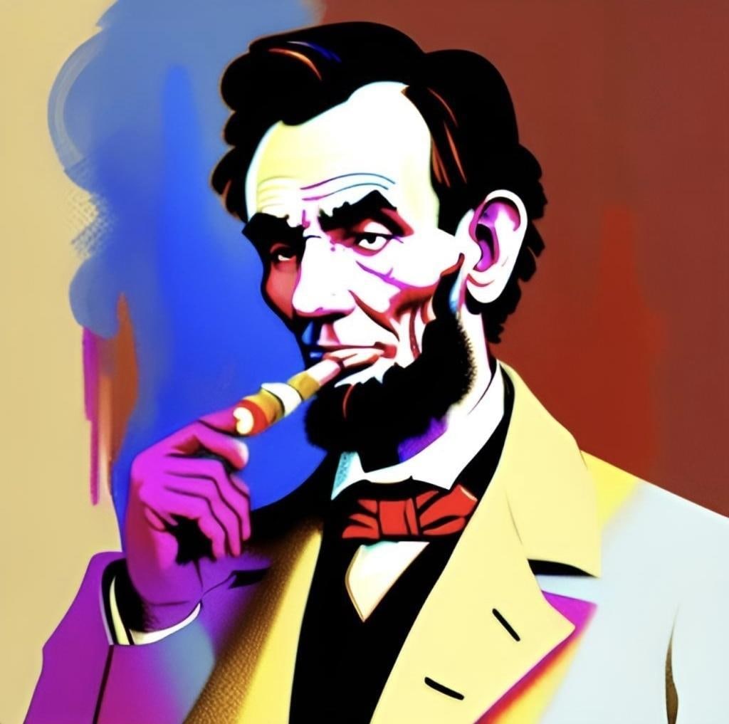 Lincoln's Victory Cigar Hand Signed by Charis (1 of 1)