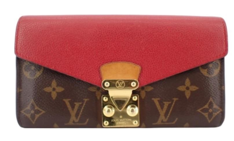 Louis Vuitton Monogram Red Portefeuille Wallet (1 of 4)