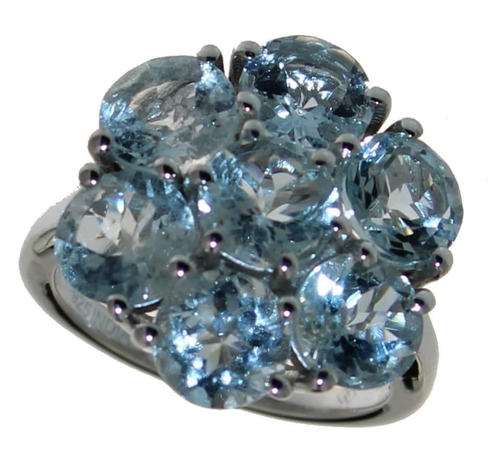 Quality 5.00 ct Natural Aquamarine Cocktail Ring (1 of 2)
