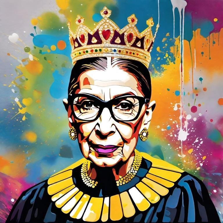 Queen RBG Hand Signed by Charis (1 of 1)