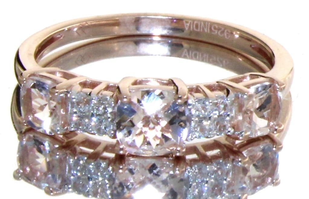 Quality 1.07 ct Natural Morganite Designer Ring (1 of 1)