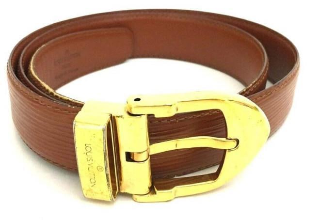 LOUIS VUITTON BROWN CEINTUREC 43-IN LEATHER BELT (1 of 1)