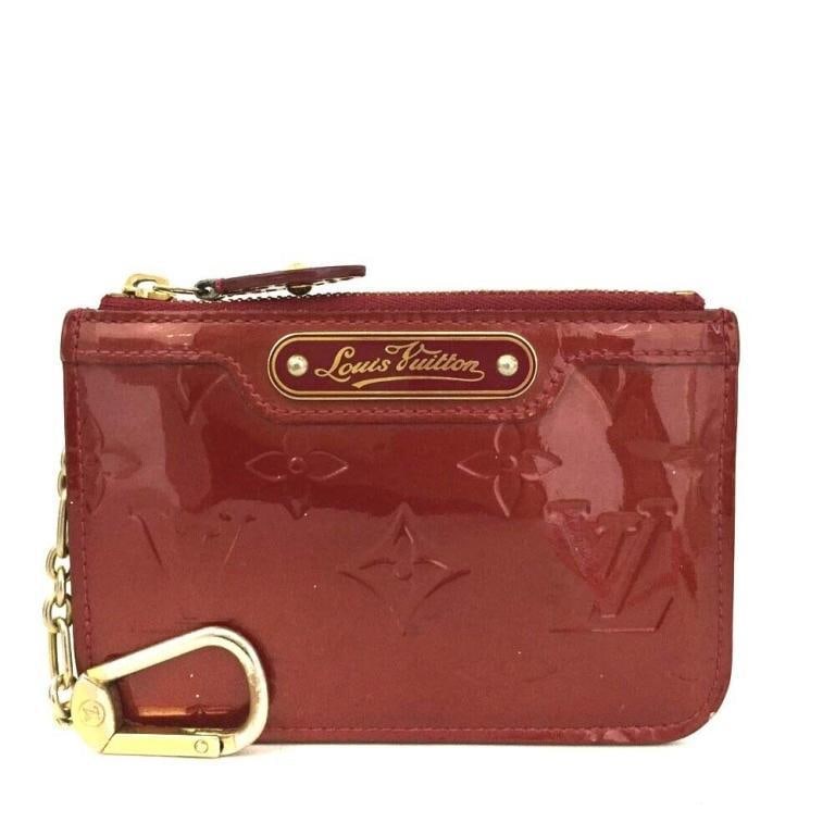 LOUIS VUITTON RED EPI LEATHER COIN PURSE: Important information regarding luxury brand items: Please carefully review the photographs provided as these items are pre-owned and may exhibit varying degrees of wear. Due to the nature of these it