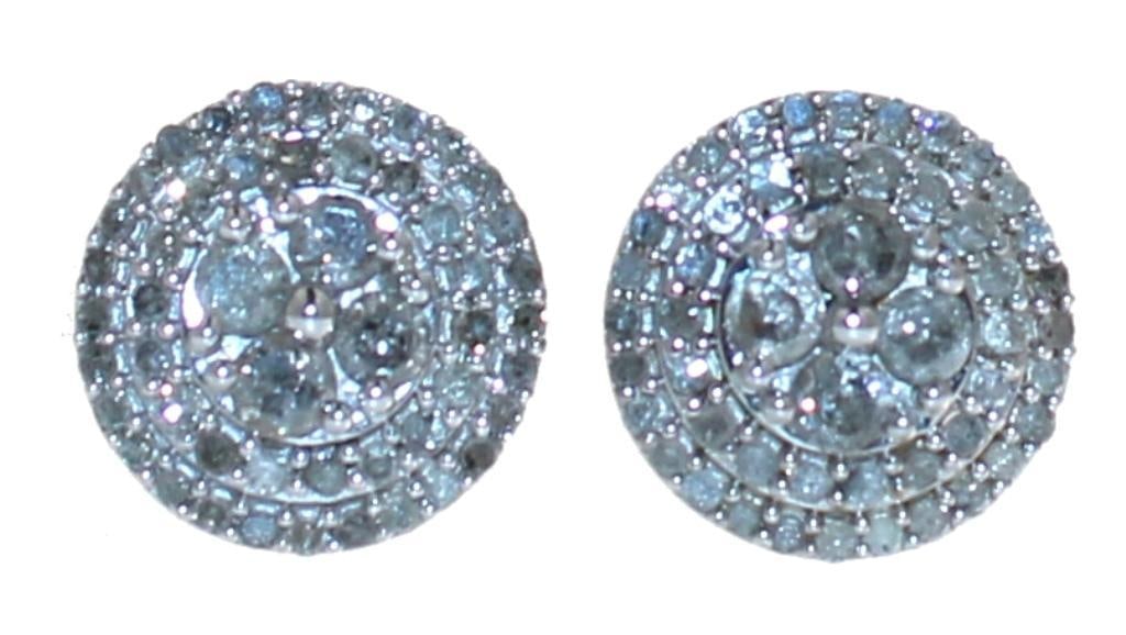 Round Brilliant 1.00 ct Diamond Stud Earrings (1 of 3)