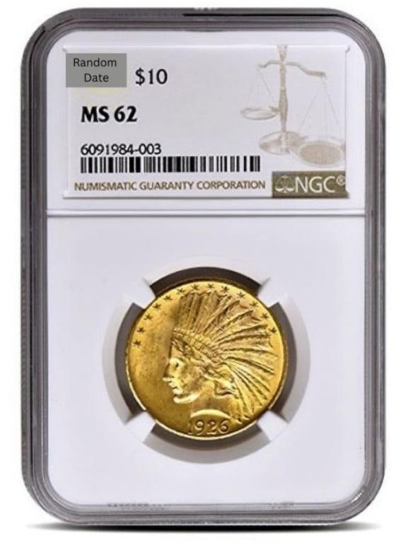 1907-1933 Indian MS62 $10.00 Gold Eagle (1 of 1)
