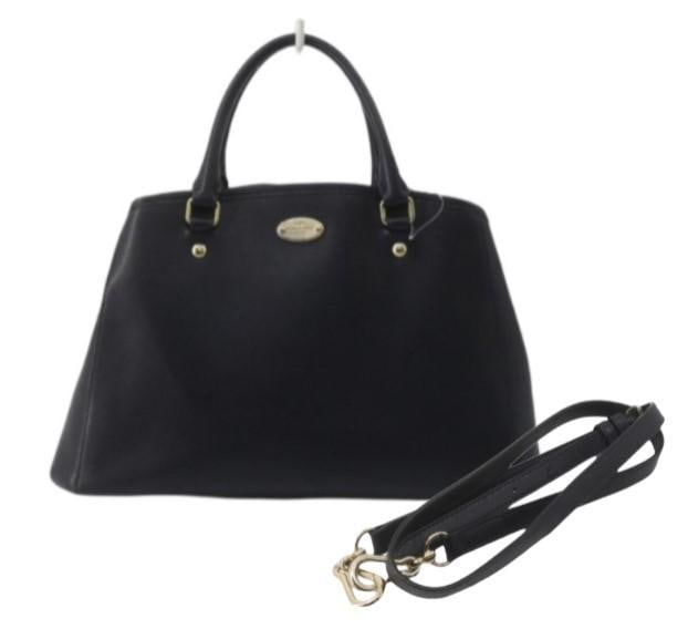 Coach Dark Navy Leather Shoulder Bag (1 of 5)