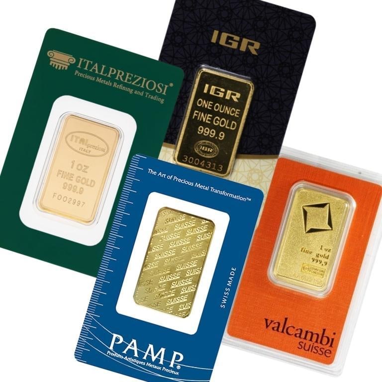 One Ounce .999 Fine Gold Bullion Bar (1 of 1)