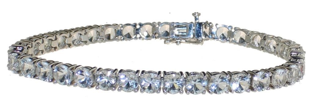 Brilliant 18.00 ct White Sapphire Bracelet (1 of 2)