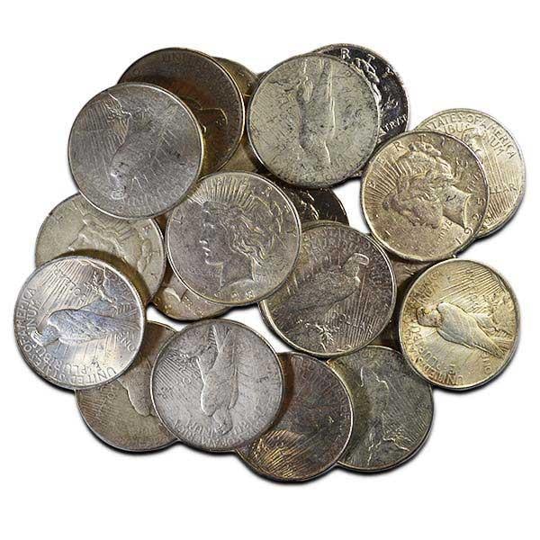 Mixed Date: Circulated Peace Silver Dollar (1 of 1)