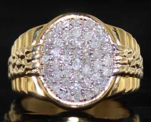 Men's Rolex Style 1.00 ct Diamond Ring (1 of 3)