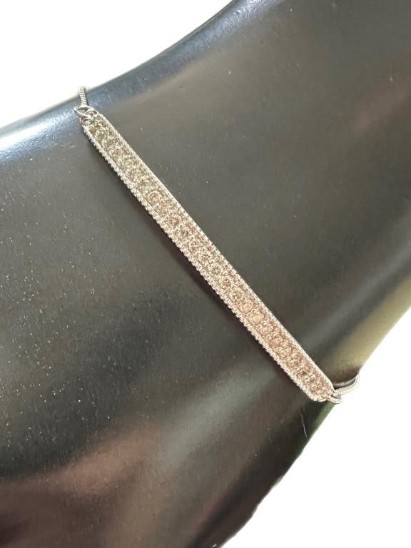 14kt Gold Brilliant 1/2 ct Diamond Bolo Bracelet (1 of 5)
