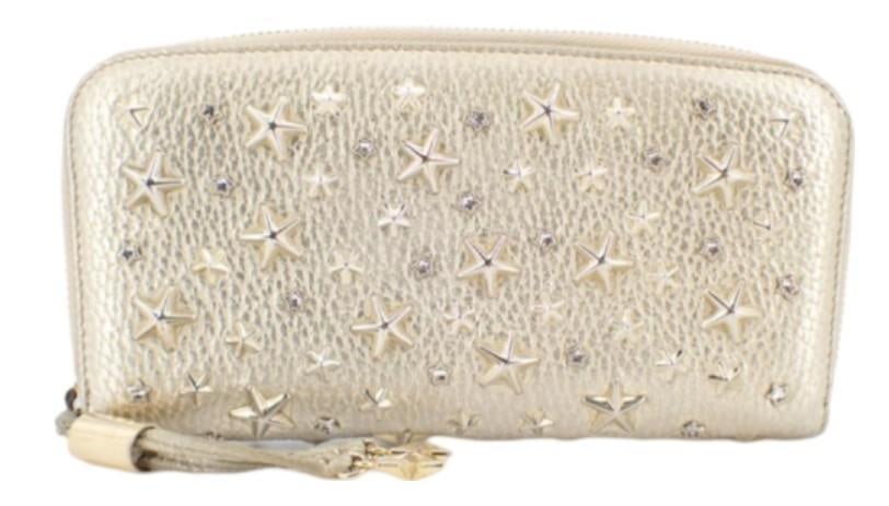 Jimmy Choo Gold Star Studded Long Zip Wallet (1 of 4)