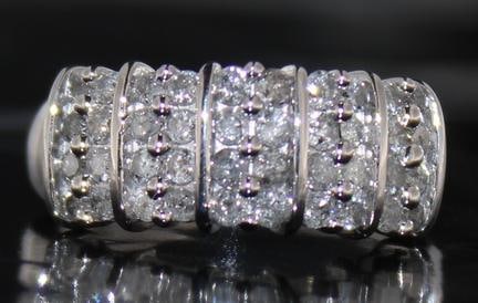 Channel Set 1.00 ct Diamond Anniversary Ring (1 of 2)