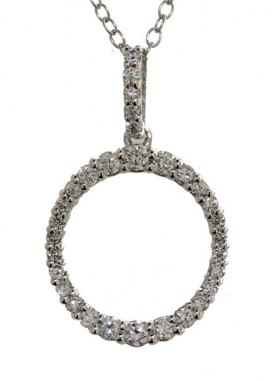Brilliant 1/2 ct VS Lab Diamond Circle Necklace (1 of 2)