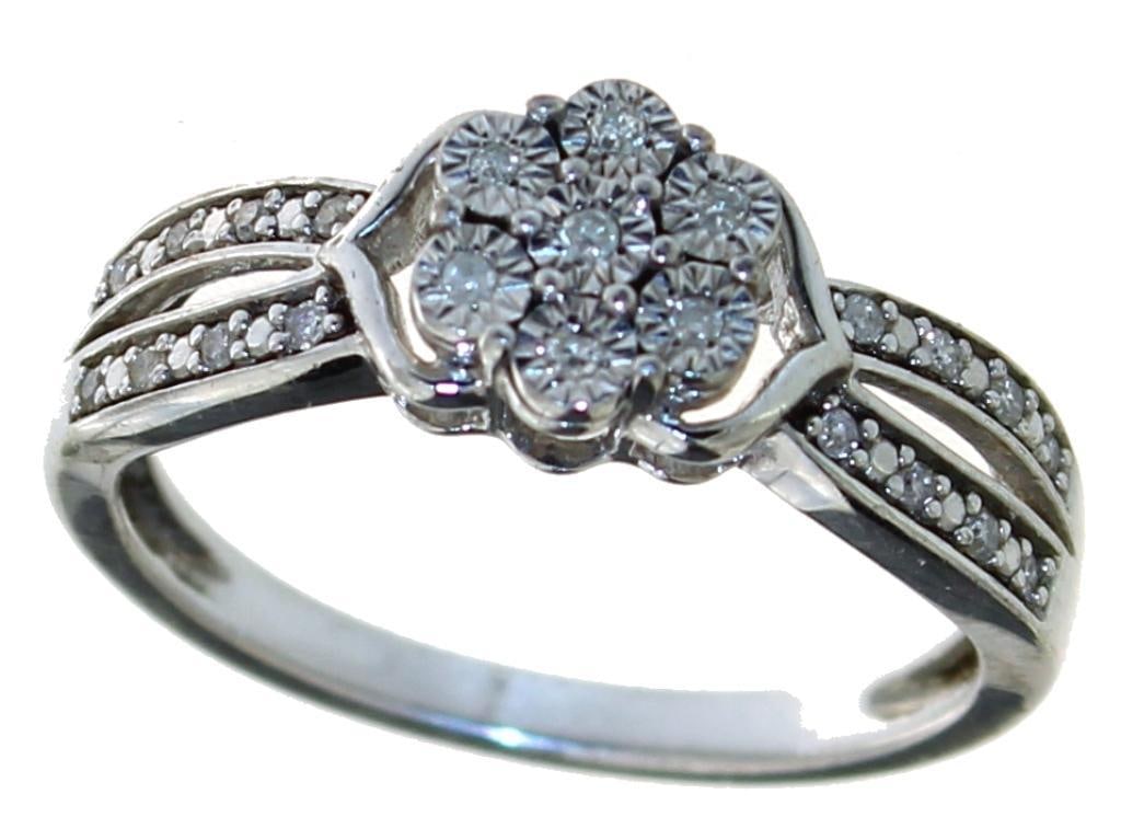 Antique Style Diamond Cluster Ring (1 of 1)